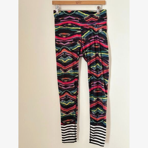 Adidas Psychedelic Training Leggings fits Small - Medium h35 - Picture 1 of 13